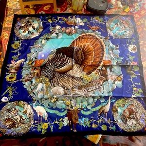 Hermes Faune et flore du Texas wild life scarf